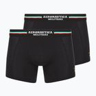 Boxerky Aeronautica Militare AM1UBX002 Trunk 2 páry black