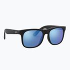 Dětské sluneční brýle Ray-Ban Justin matt rubber black/blue mirror