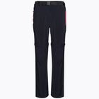 Dámské trekové kalhoty CMP Zip Off černo-růžové 3T51446/05UG