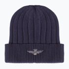 Zimní čepice Aeronautica Militare Cotton Eagle Embroidery blue navy