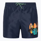 Pánské plavecké šortky EA7 Emporio Armani Water Reactive Monogram Blue Navy