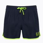 Pánské plavecké šortky EA7 Emporio Armani Water Sports Core Piping blu navy/fluo lime