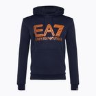 Pánská mikina EA7 Emporio Armani Train Logo Series Oversize Logo Hoodie Coft navy blue