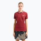 Dámské tričko EA7 Emporio Armani Golf Pro Polo Damier syrah