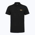 Pánské polo tričko EA7 Emporio Armani Core Identity black/gold logo