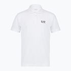 Pánské polo tričko EA7 Emporio Armani Core Identity white/silver logo