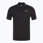 Pánské tričko EA7 Emporio Armani Train 7 Lines Polo black 0200