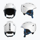 Dětská lyžařská přilba Briko Makalu Jr shiny white/lochmara blue