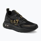 Boty EA7 Emporio Armani Black & White Altura Knit triple black/gold