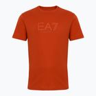 Pánské tričko EA7 Emporio Armani Visibility Cotton Crew rooibos tea