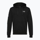 Pánská mikina Emporio Armani EA7 Train Logo Series Extended Logo Hoodie black / white