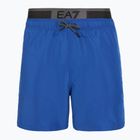 Pánské plavecké šortky EA7 Emporio Armani Logo Tape Boxer turquoise sea