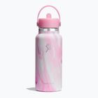 Termoska Hydro Flask Wide Flex Straw Cap Jelly 945 ml pink swirl