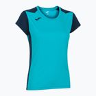 Dámské běžecké tričko Joma Record II fluor turquoise/navy
