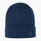 Zimní čepice BUFF Heavyweight Merino Wool solid night blue