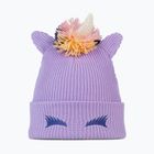 Dětská zimní čepice BUFF Knitted Fun unicorn grape ice