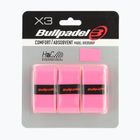 Omotávky na padelové rakety Bullpadel GB-1201 Comfort Absorbent 3 pcs. fluor pink