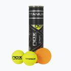 Míče na padel NOX Pro Titanium 4 pcs yellow