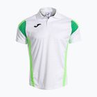 Pánské tenisové tričko Joma Montreal white/fluor green