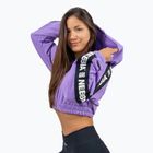 Dámská mikina  NEBBIA Crop Hoodie Iconic lila