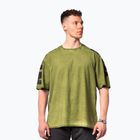 Pánské sportovní  tričko NEBBIA Washed-Off Lifting Club green