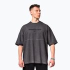Pánské sportovní  tričko NEBBIA Washed-Off Heavyweight No Shortcuts black
