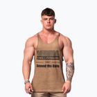 Pánské sportovní  tílko NEBBIA Washed-Off Stringer Max Out light brown