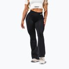 Dámské tréninkové legíny NEBBIA Flow Seamless High Waist Sculpting Flared Black