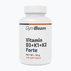 Vitaminy D+K GymBeam Vitamin D3+K1+K2 Forte 120 kapslí