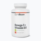 Mastné kyseliny + vitamin D3 – doplněk stravy GymBeam Omega 3 + D3 90 kapsułek