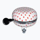 Zvonek na kolo Basil Polkadot Big Bell white/red dots