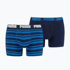 Pánské boxerky PUMA Heritage Stripe 2ks blue