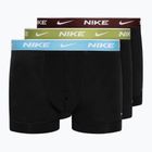 Pánské boxerky Nike Everyday Cotton Stretch Trunk 3 páry black/brown/aquarius/cark team red