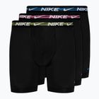 Pánské boxerky Nike Dri-FIT Ultra-Stretch Micro Brief 3 páry laser fuchsia / court blue/ black