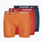 Pánské boxerky Nike Dri-FIT Ultra Comfort 3 páry monarch/dragon red/armony navy