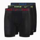 Pánské boxerky  Nike Everyday Cotton Stretch 3 páry black multi