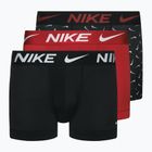 Pánské boxerky Nike Dri-Fit Essential 3 páry swoosh life print/uni red/black