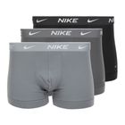 Pánské boxerky Nike Everyday Cotton Stretch Trunk 3 páry black/iron gry/cool grey high shine textured wb