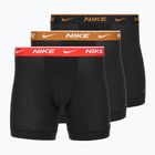 Pánské boxerky Nike Everyday Cotton Stretch 3 páry black light crimsn/desrt ochre/black waistband