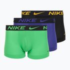 Pánské boxerky Nike Dri-FIT Cotton Trunk 3 páry deep night/university gold/green shock