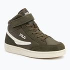 Dětské boty  FILA Crew Velcro Mid olive night