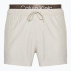 Pánské plavecké šortky Calvin Klein Short Double Wb beige
