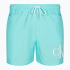 Pánské plavecké šortky  Calvin Klein Medium Drawstring soft turquoise