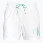 Pánské plavecké šortky  Calvin Klein Medium Drawstring classic white