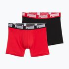 Pánské boxerky PUMA Everyday Basic 2 pairs red/black