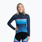 Dámské cyklistické tričko longsleeve Rogelli Impress II blue/pink