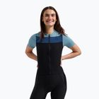Dámský cyklistický dres Rogelli Core Block W black/blue/dark blue