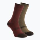 Ponožky Rogelli Wool Wintersocks 2 páry burgundy/brown
