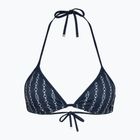Horní díl plavek Tommy Hilfiger Triangle Rp Print flag chain dark night navy