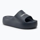 Dámské nazouváky   Tommy Jeans Chunky Flatform Slide dark night navy